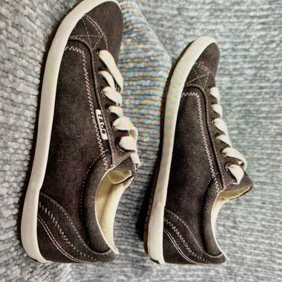 Taos Star canvas chocolate washed sneakers size 5.5 - Picture 1 of 5